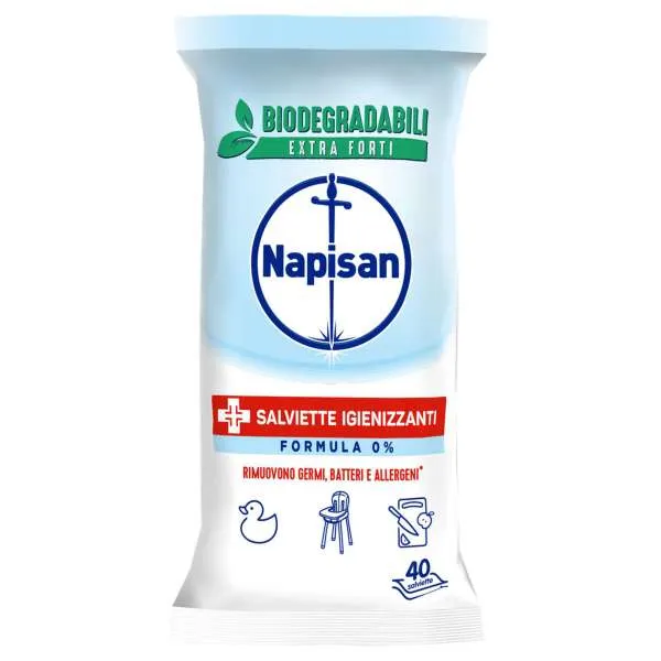NAPISAN Napisan Salviettine Igienizzanti Casa 40pz - Formula 0 - MegaPrezzo