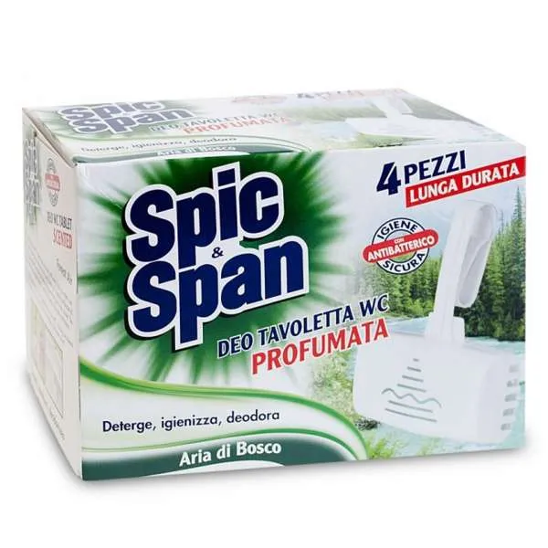 SPIC & SPAN Spic e Span WC Tavolette 4pz - Aria di Bosco - MegaPrezzo