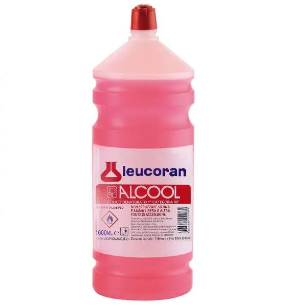 LEUCORAN Leucoran Alcool Etilico Denaturato - 1000ml - MegaPrezzo