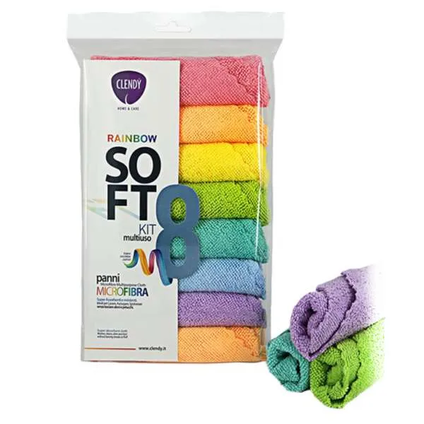 CLENDY Clendy Panno Microfibra Soft Color - 8pz - MegaPrezzo