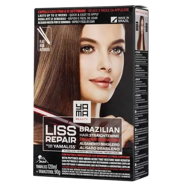 YAMA BEAUTY Yama Beauty Liss Repair Kit Stiratura Brasiliano per Capelli Scuri - MegaPrezzo