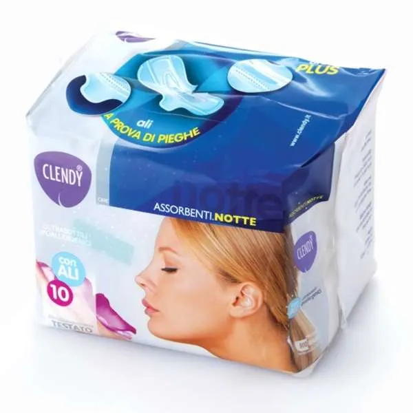 CLENDY Clendy Assorbenti Notte con Ali - 10pz - MegaPrezzo