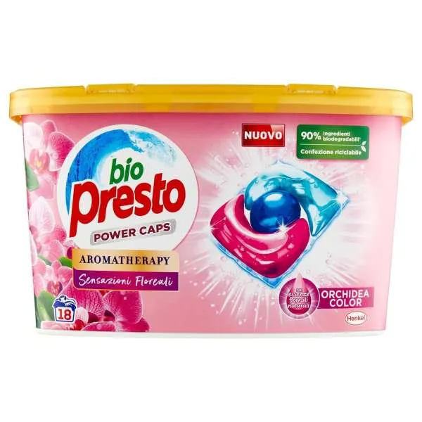 BIO PRESTO Bio Presto Power Caps Detersivo 18pz - Color - MegaPrezzo