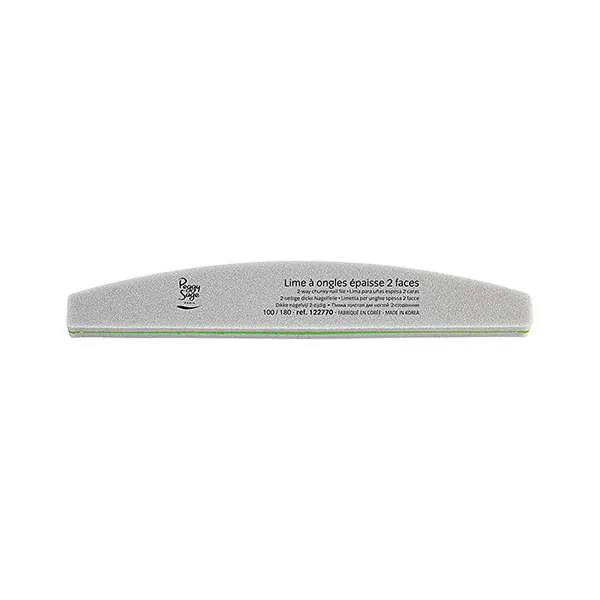PEGGYSAGE Peggy Sage Lima Double Face Lavabile Mezzaluna Spessa 100/180 - MegaPrezzo