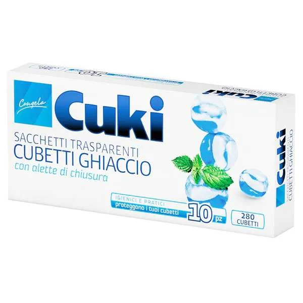 CUKI Cuki Sacchetti Ghiaccio 280 Cubetti - 10pz - MegaPrezzo