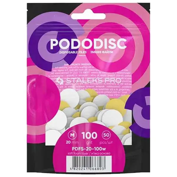 STALEKS PRO Staleks Pro Kit 50 Ricambio Pododisc Soft 50pz Grana 100 - 20mm - MegaPrezzo