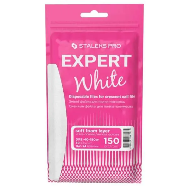 STALEKS PRO Staleks Pro Lime Ricambio Expert 40 Bianco Mezzaluna 30pz - Soft 150 - MegaPrezzo