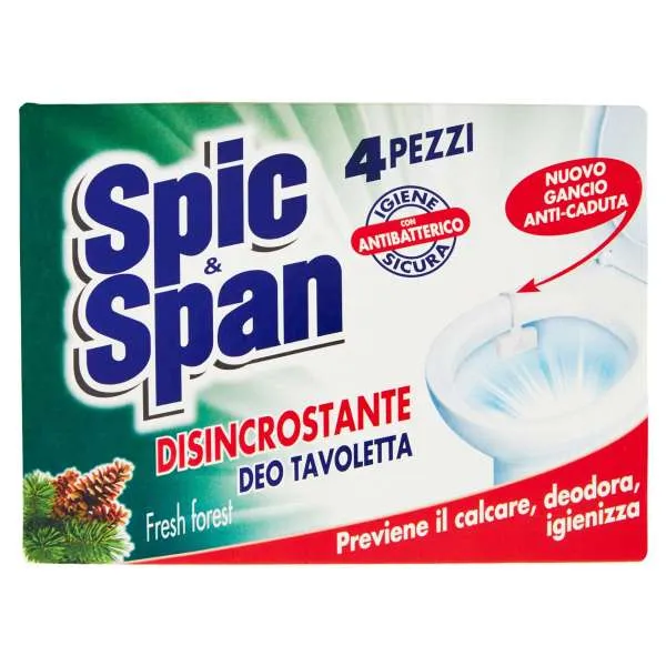 SPIC & SPAN Spic e Span WC Tavolette 4pz - Disincrostante - MegaPrezzo