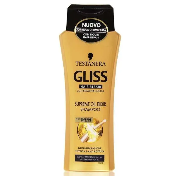 TESTANERA Testanera Shampoo Gliss Capelli Stressati e Doppie Punte - 250ml - MegaPrezzo