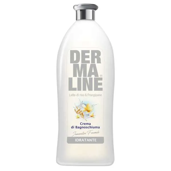 DERMALINE Dermaline Bagnoschiuma in Crema 650ml - Latte Riso e Frangipane - MegaPrezzo