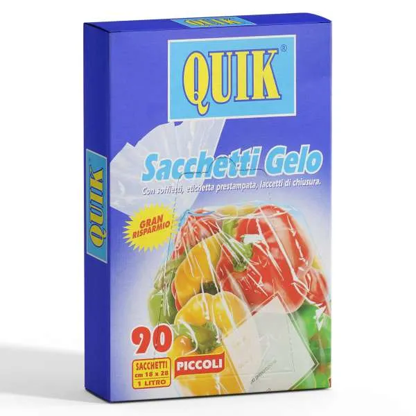 QUIK Quik Sacchetti Gelo Gran Risparmio 90pz - Piccoli - MegaPrezzo