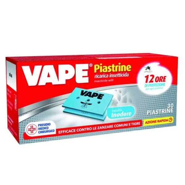 VAPE Vape Piastrine Anti Zanzare 30pz - Inodore - MegaPrezzo