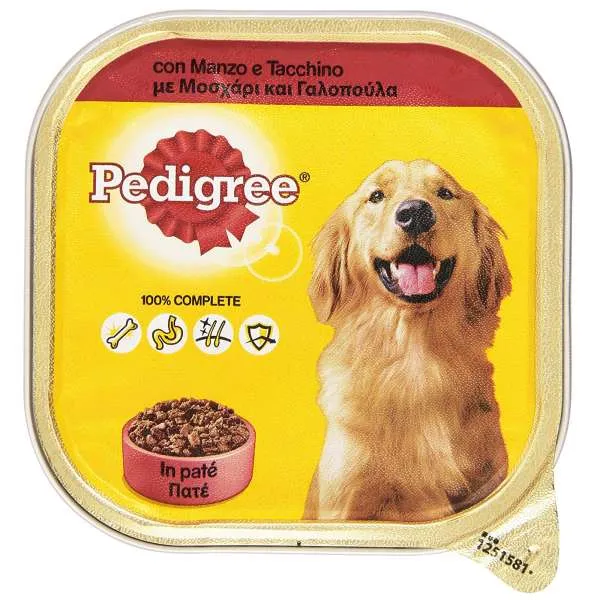 PEDIGREE Pedigree Patè 300gr - Manzo e Tacchino - MegaPrezzo