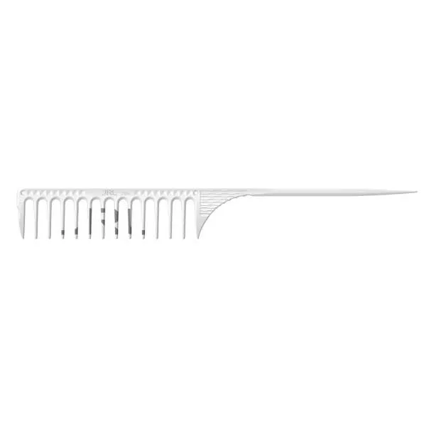 JRL JRL Pettine J104 a Coda Fine Teeth Tail Comb 9,8" - Bianco - MegaPrezzo