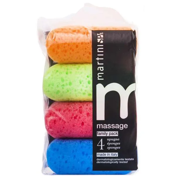 MARTINI Martini Spugna da Bagno Quadrate Color - 4pz - MegaPrezzo