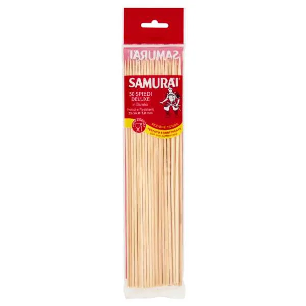 SAMURAI Samurai Spiedini in Bambù 50pz - 25cm - MegaPrezzo