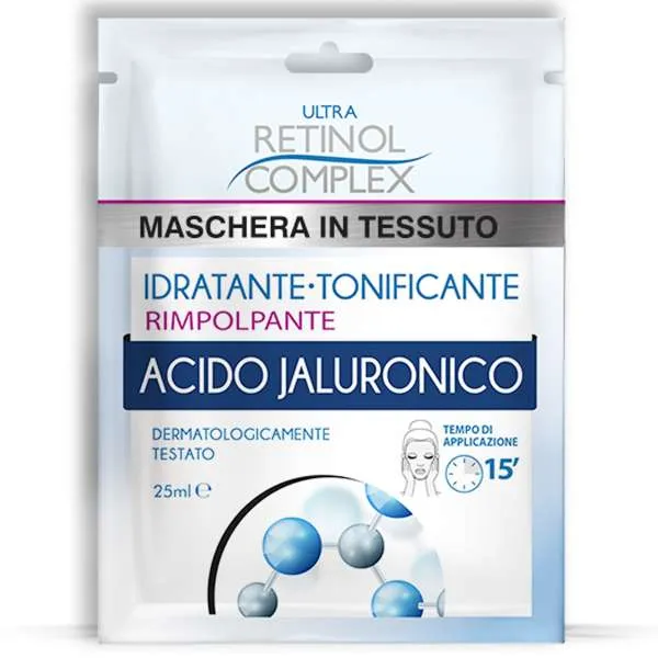 RETINOL COMPLEX Ultra Retinol Complex Maschera Tessuto con Acido Jaluronico - 25ml - MegaPrezzo