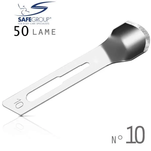 SAFE Safe Lame Sgorbie Sterili 50pz - n.10 - MegaPrezzo