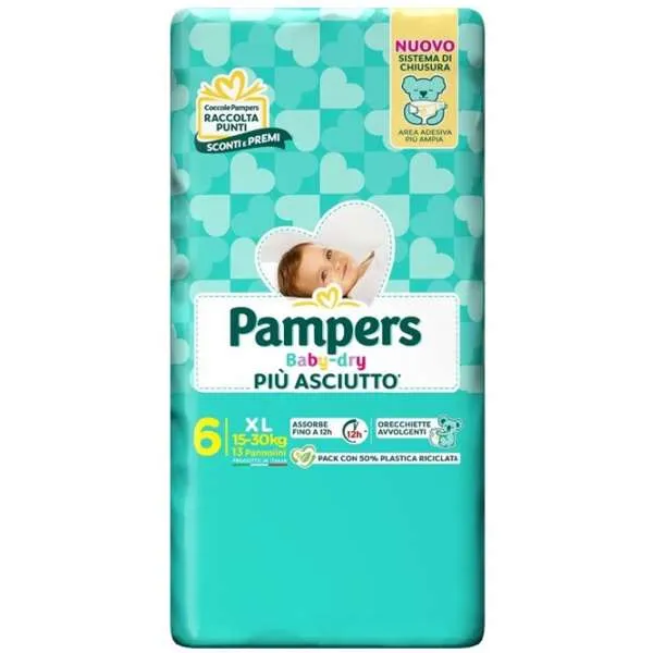 PAMPERS Pampers Baby Dry Pannolini XL- 13pz - MegaPrezzo