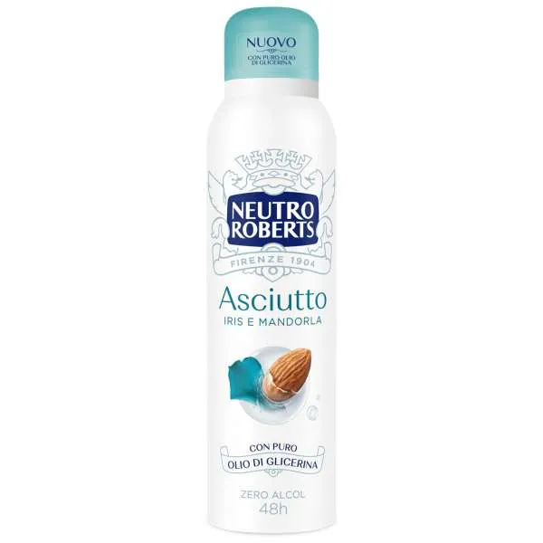 NEUTRO ROBERTS Neutro Roberts Deodorante Spray Asciutto Iris e Mandorla - 150ml - MegaPrezzo