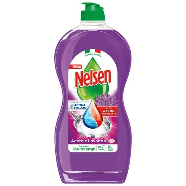 NELSEN Nelsen Detersivo Piatti 850ml - Aceto e Lavanda - MegaPrezzo