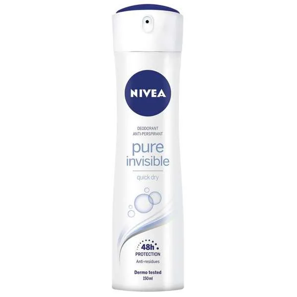 NIVEA Nivea Deodorante Spray Pure Invisible - 150ml - MegaPrezzo