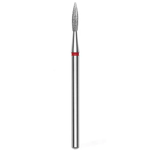 STALEKS PRO Staleks Pro Punta Fresa Diamantata Fiamma Acuta 2,3 Rosso - 8mm - MegaPrezzo