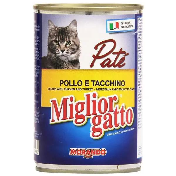 MORANDO Migliorgatto Patè 400gr - Pollo e Tacchino - MegaPrezzo