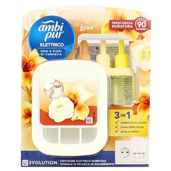 AMBIPUR Ambipur 3Volution Diffusore e Ricarica - Oro e Vaniglia - MegaPrezzo