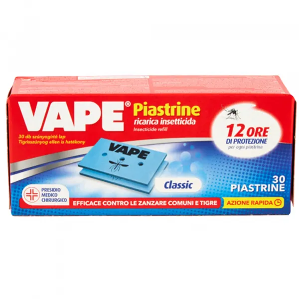 VAPE Vape Mat Piastrine Zanzare - 30pz - MegaPrezzo