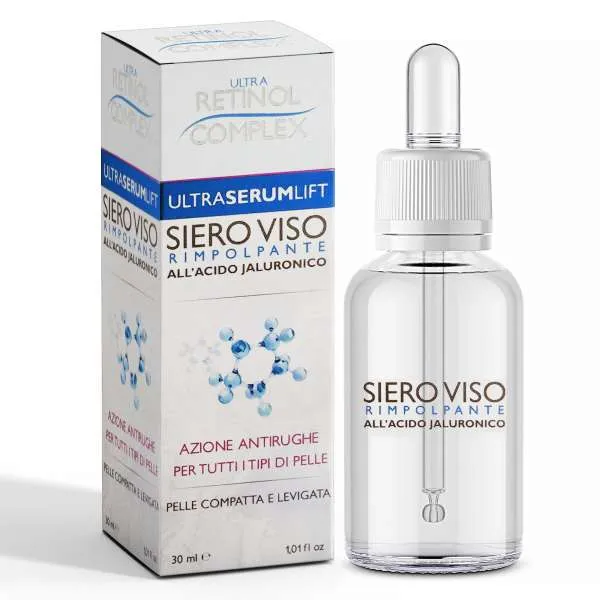 RETINOL COMPLEX Ultra Retinol Complex Ultra Serum Lift Rimpolpante Acido Jaluronico - 30ml - MegaPrezzo
