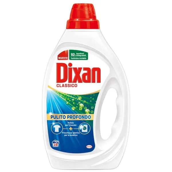 DIXAN Dixan Pulito Profondo Detersivo Liquido 19 Lavaggi - Classico - MegaPrezzo