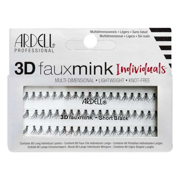 ARDELL PROFESSIONAL Ardell Ciglia Finte 3D Faux Mink Individuals - Short Black - MegaPrezzo