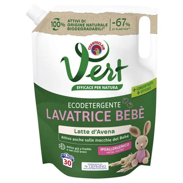 CHANTECLAIR Chanteclair Vert Detersivo 1200ml - Latte D'Avena - MegaPrezzo