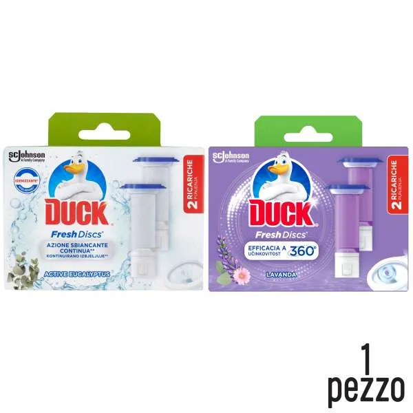 DUCK WC Duck Wc Fresh Discs Ricarica da 2pz - Eucalyptus o Lavanda - MegaPrezzo