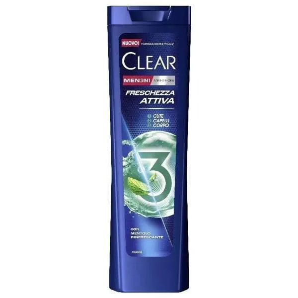 CLEAR Clear 3in1 Shampoo 225ml - Freschezza Attiva - MegaPrezzo