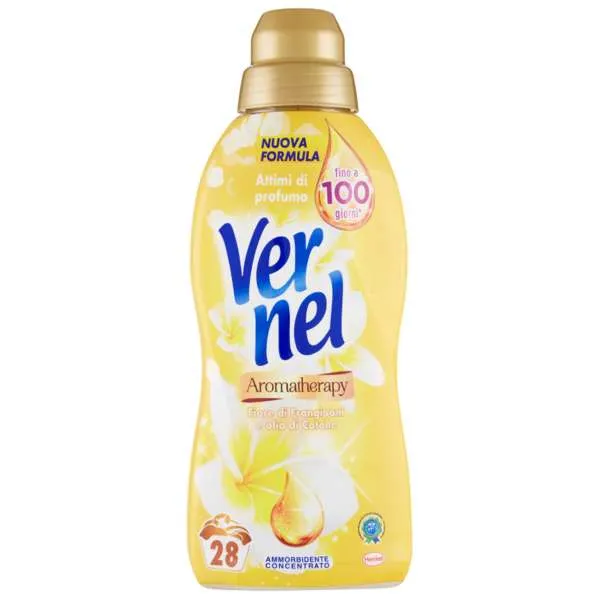 VERNEL Vernel Ammorbidente Concentrato Aromatherapy 700ml - Frangipani e Cotone - MegaPrezzo