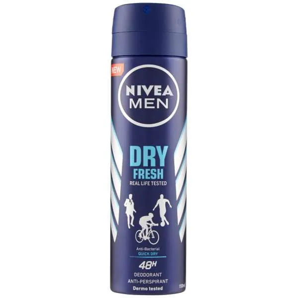 NIVEA Nivea Deodorante Spray Men Dry Fresh - 150ml - MegaPrezzo