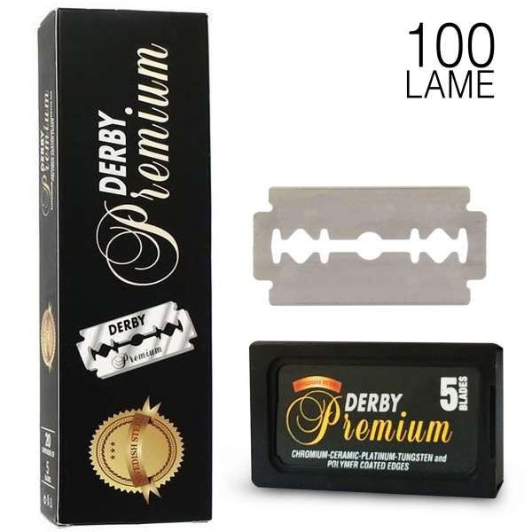 DERBY Lame da Barba Derby Nere Premium Intere - 100pz - MegaPrezzo