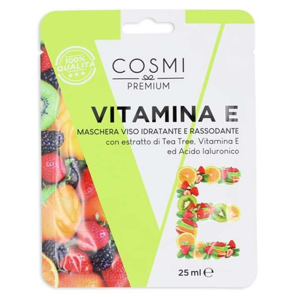COSMI ITALIA Cosmi Maschera Viso in Tessuto - Vitamina E - MegaPrezzo