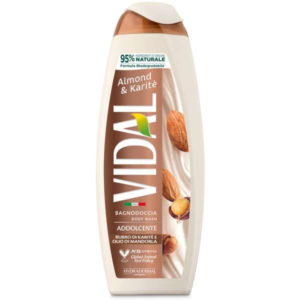 VIDAL Vidal Bagnodoccia Addolcente con Karitè e Mandorla - 500ml - MegaPrezzo