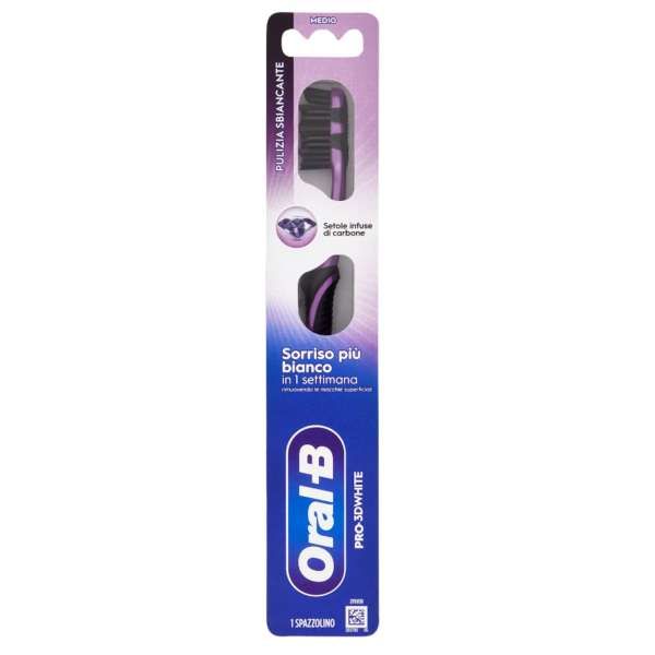 AZ - ORAL B Oral-B Spazzolino Pro-3D White Pulizia Sbiancante - Medio - MegaPrezzo