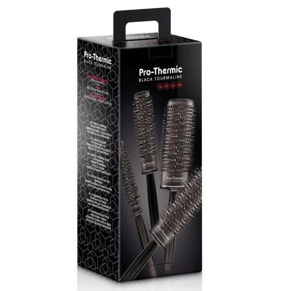 XANITALIA Kit Pro Thermic Spazzole Black Tourmaline - 4pz - MegaPrezzo