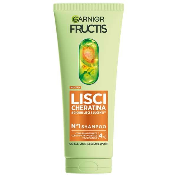 GARNIER Garnier Fructis Shampoo Lisci Cheratina - 200ml - MegaPrezzo