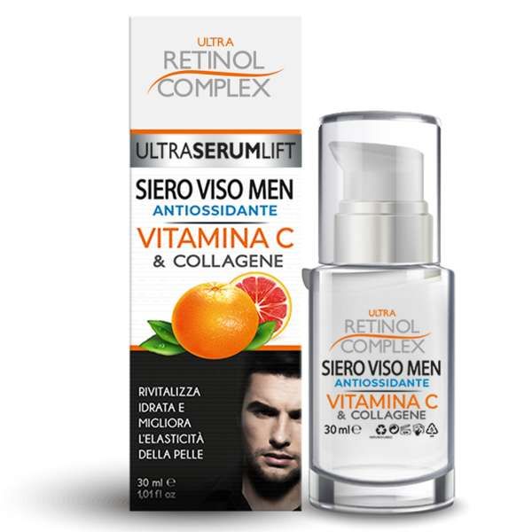 RETINOL COMPLEX Ultra Retinol Complex Siero Viso Men Antiossidante - 30ml - MegaPrezzo