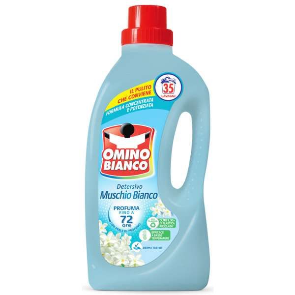 OMINO BIANCO Omino Bianco Detersivo Lavatrice 1400ml - Muschio Bianco - MegaPrezzo