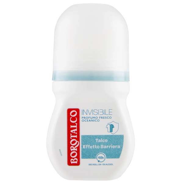 BOROTALCO Borotalco Deodorante Roll-On Invisibile Oceanico - 50ml - MegaPrezzo