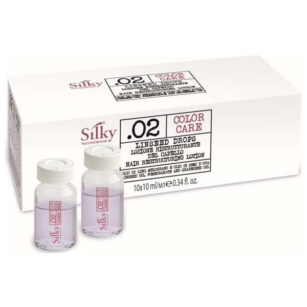 SILKY Silky Color Care Linseed Drops Lozione Ristrutturante - 10x10ml - MegaPrezzo