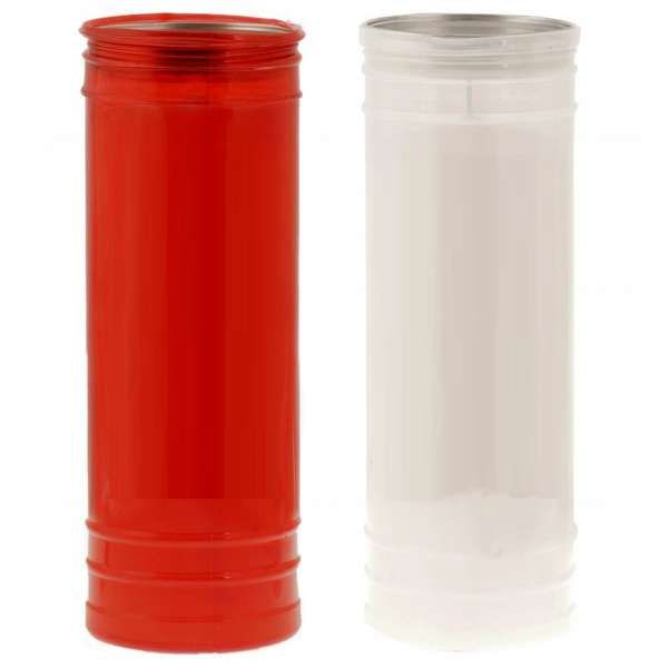 LUMINO Lumino Votivo T100 - Bianco Rosso - MegaPrezzo