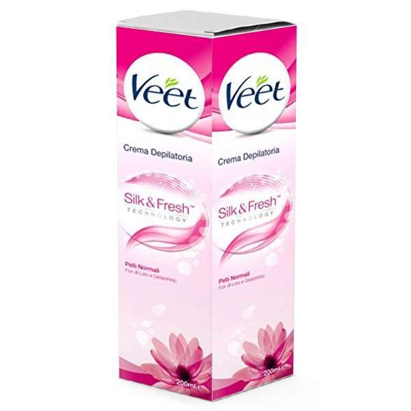 VEET Veet Crema Depilatoria Rosa Silky Fresh Pelli Normali - 200ml - MegaPrezzo